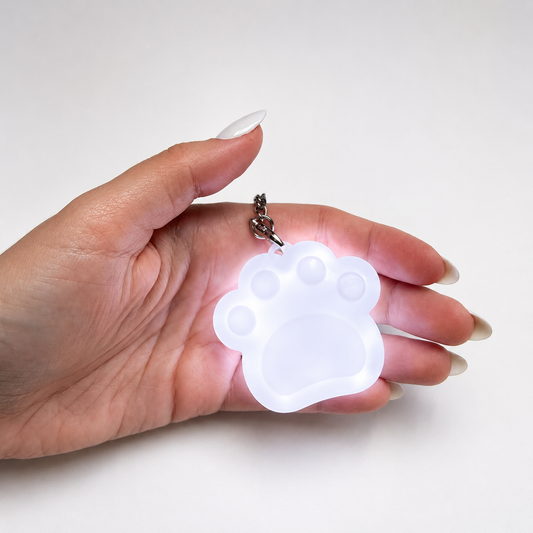 Light-Up Paw Keychain