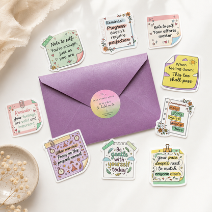 Words to Hold On To |  Motivational Sticker Collection