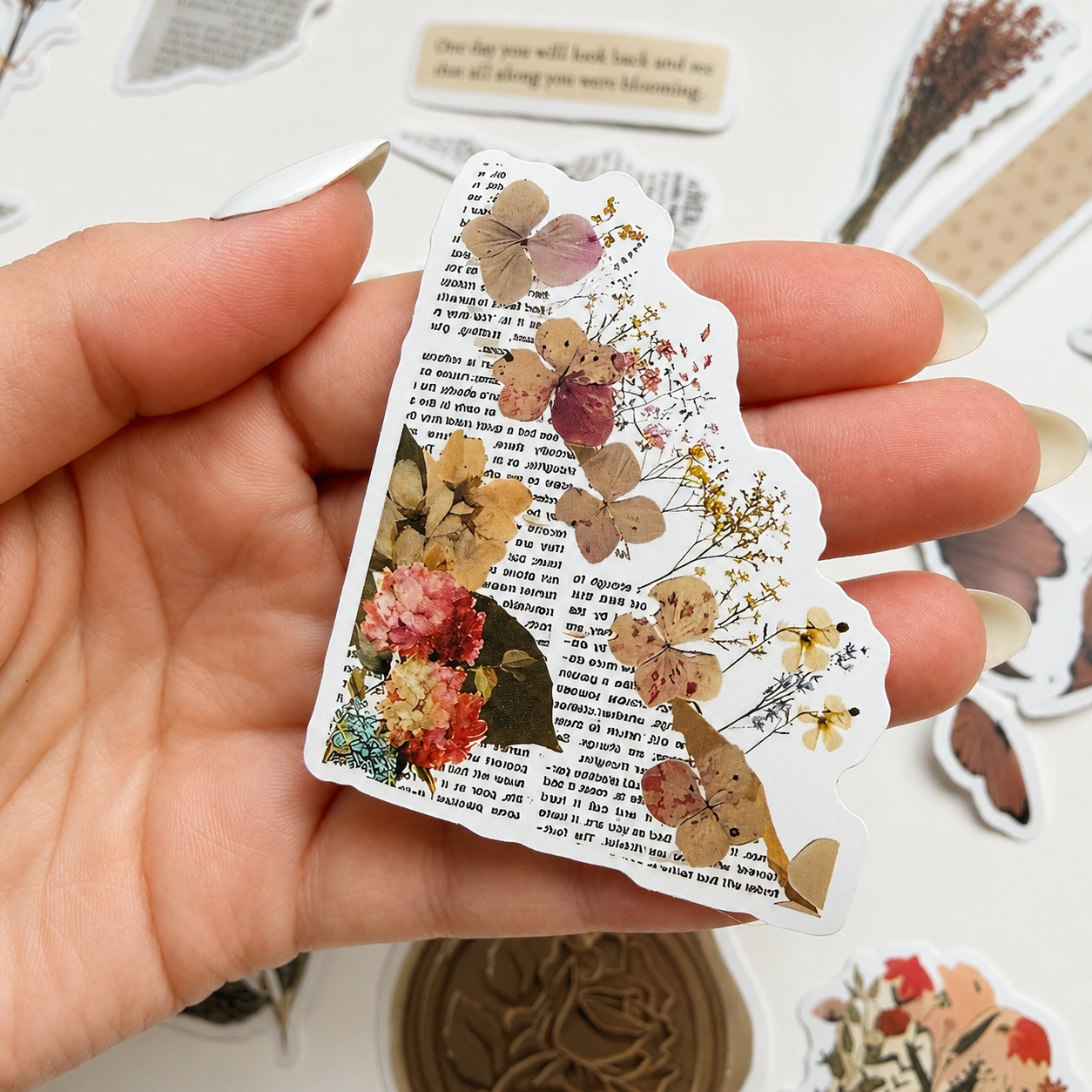 The Vintage Sticker Keepsake Box | 50-Piece Journaling Sticker Set
