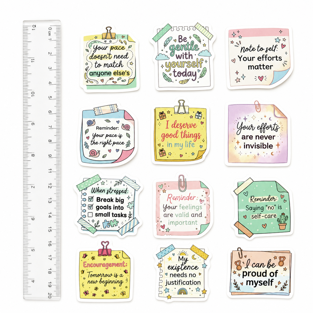Words to Hold On To |  Motivational Sticker Collection