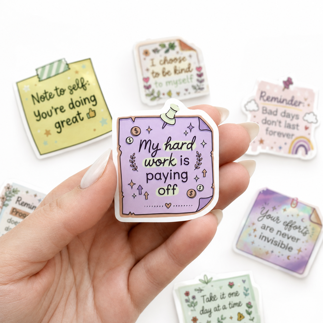 Words to Hold On To |  Motivational Sticker Collection