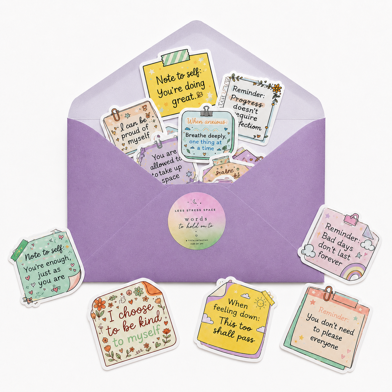 Words to Hold On To |  Motivational Sticker Collection