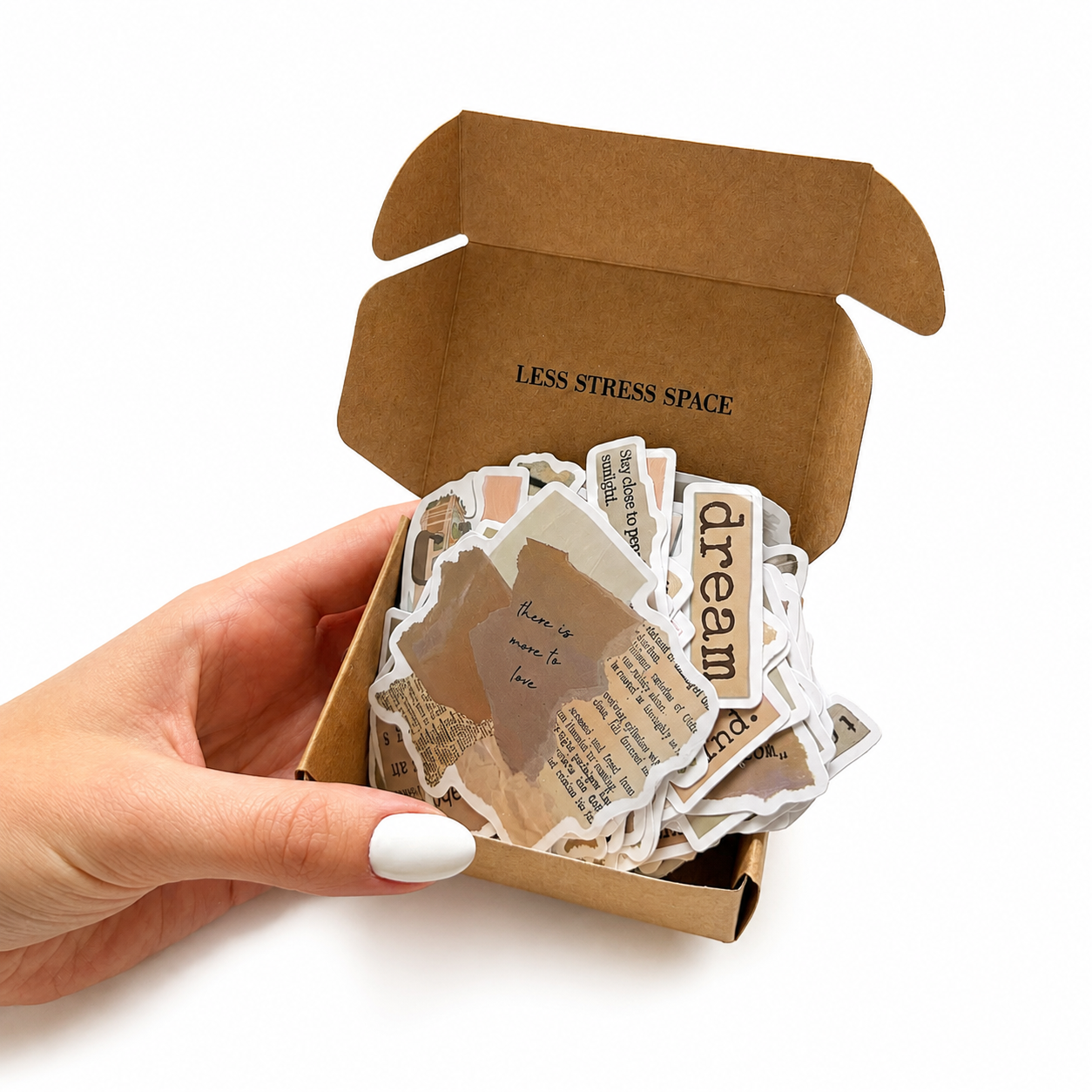 The Vintage Sticker Keepsake Box | 50-Piece Journaling Sticker Set
