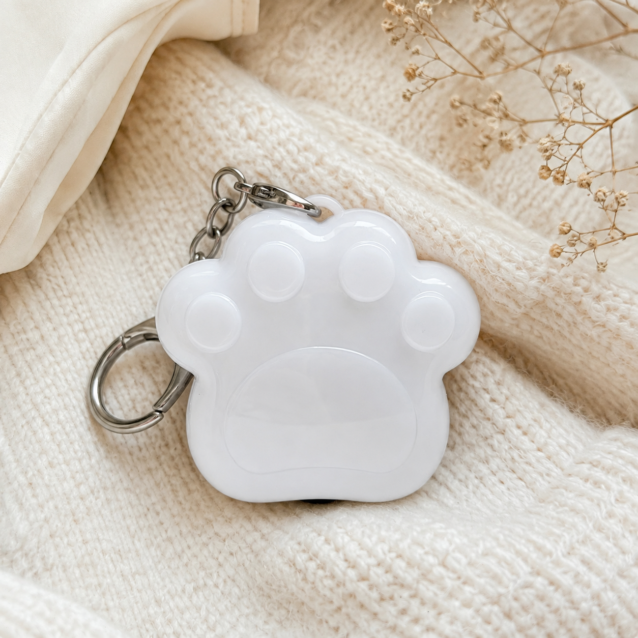 Light-Up Paw Keychain