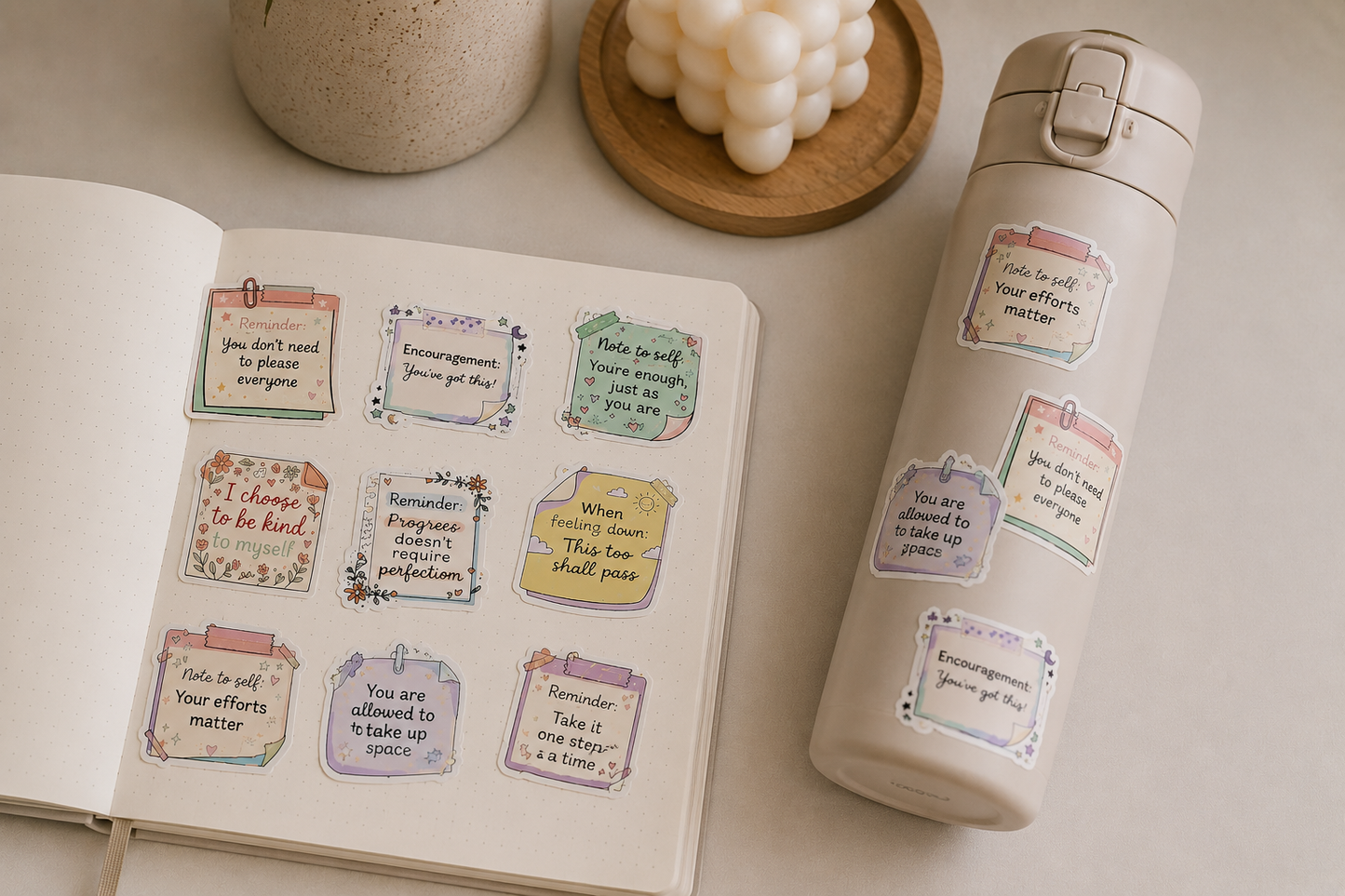 Words to Hold On To |  Motivational Sticker Collection
