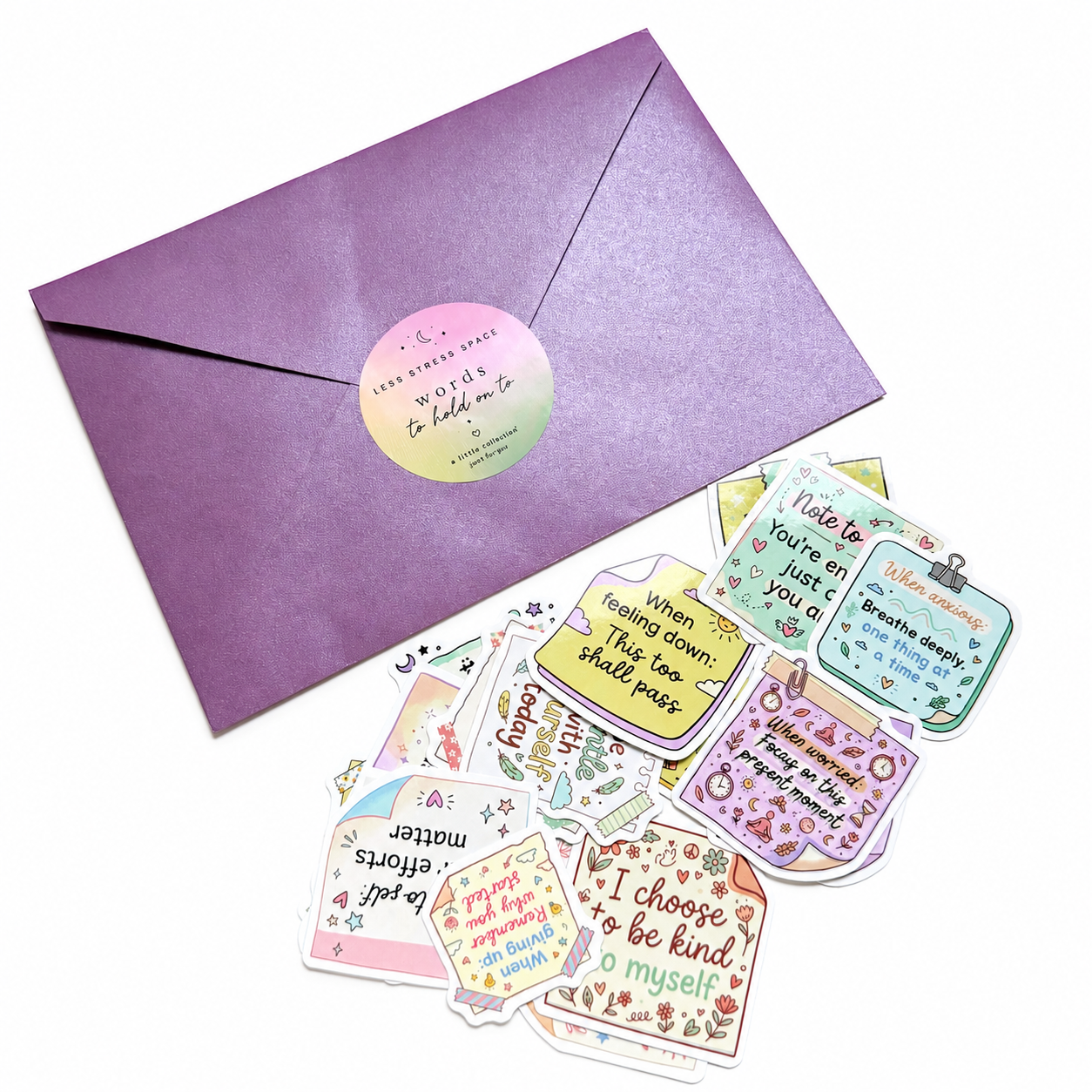 Words to Hold On To |  Motivational Sticker Collection