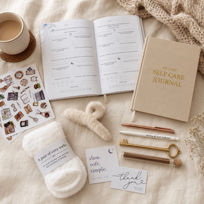 Self-Care Journal Gift Set for Calm & Reflection